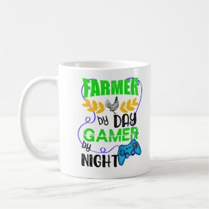 Farmer by Day Gamer by Night Coffee Mug