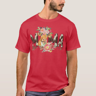 Farmer Cow Mama Mommy Mom Birthday Farm Cow Mother T-Shirt