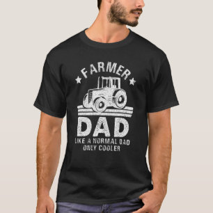 Farmer Dad Like A Normal Dad Only Cooler Vintage T T-Shirt