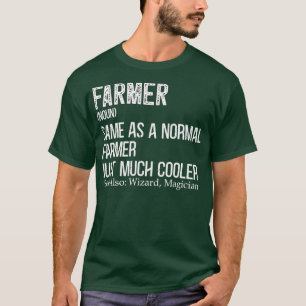 Farmer Definition Design for Farmer Farming  T-Shirt