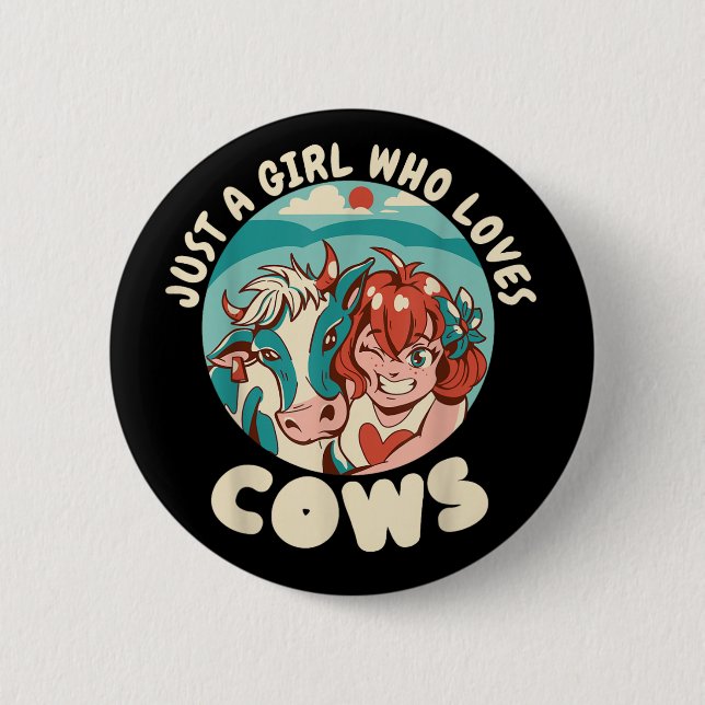 Farmer Farm 2 Inch Round Button (Front)