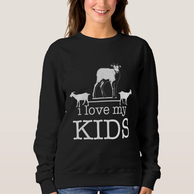 Farmer Farm Animals Goat Sweatshirt (Front)