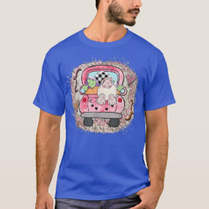 Farmer Farm Truck Bunny Ears Eggs Easter Egg Hunt T-Shirt