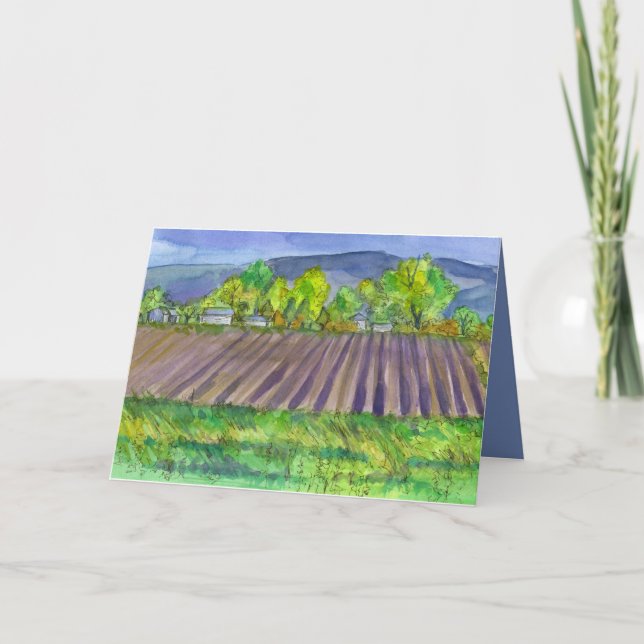 Farmer Fields Farmhouse Happy Birthday Card (Front)