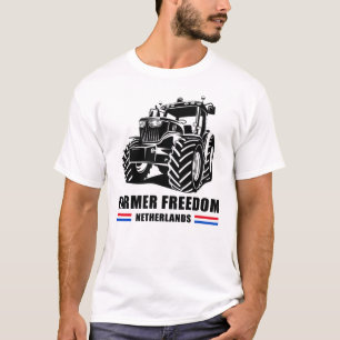 Farmer Freedom Netherlands: Tractor Convoy Support T-Shirt