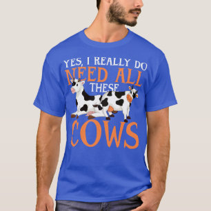 Farmer Funny Cow Lover Farming Farm Animal Cow T-Shirt