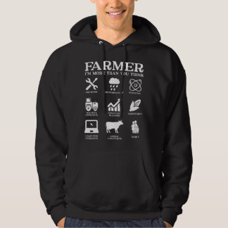 Farmer Gift Idea Farming Agriculture Patriotic Far Hoodie