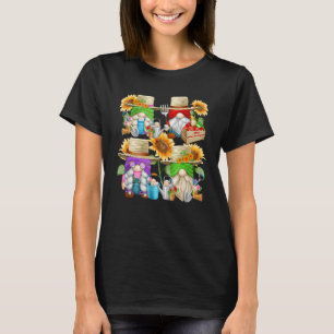 Farmer Graphic For Sunflower Mom And Summer Garden T-Shirt