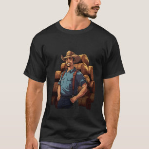 Farmer Hay Bales Farm Agriculture Farming T-Shirt