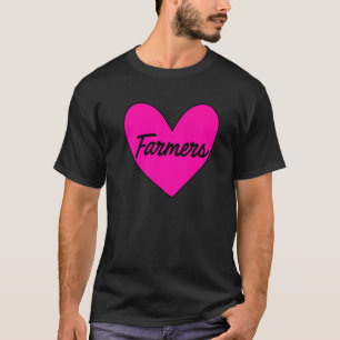 Farmer Heart Graphic Cow Farmer Agriculture Tracto T-Shirt
