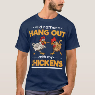 Farmer Hen Farming Funny Farm Animal Chicken T-Shirt