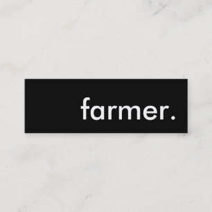 farmer. mini business card