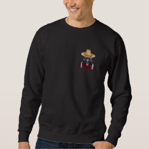 Farmer Norwegian Elkhound Farming Dog Pocket Sweatshirt