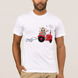 Farmer On A Tractor Mens T-Shirt