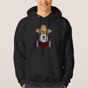 Farmer Polish Lowland Sheepdog Farming Dog Hoodie