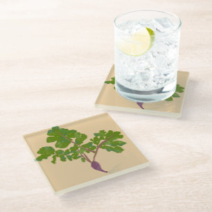 Farmer Radish Turnips Plants Gardening Coaster