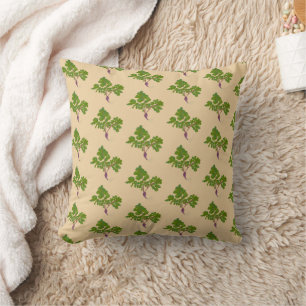 Farmer Radish Turnips Plants Gardening  Throw Pillow