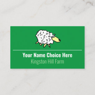 Farmer Sheep Farming Business Card