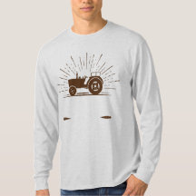 Farmer truckter grey and black Basic Long Sleeve