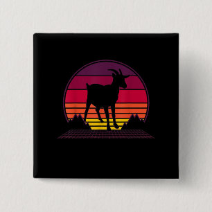 Farmer Vintage Retro Funny Farm Animal Gift 2 Inch Square Button
