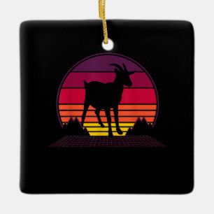 Farmer Vintage Retro Funny Farm Animal Gift Ceramic Ornament