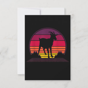 Farmer Vintage Retro Funny Farm Animal Gift RSVP Card