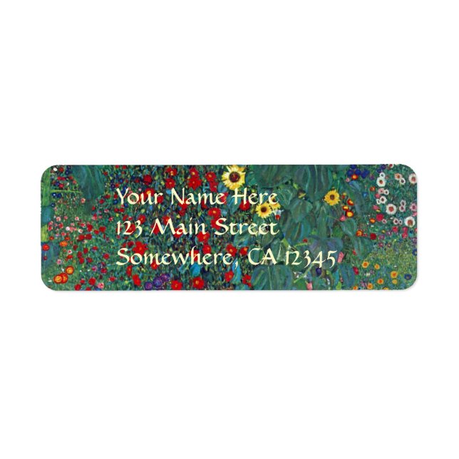 Farmergarden w Sunflower by Klimt, Vintage Flowers (Front)