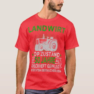 Farmers 50th Birthday Agriculture  Tractor Driver  T-Shirt