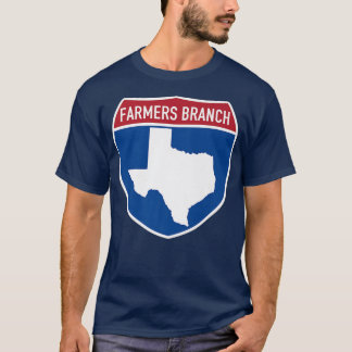 Farmers Branch Teas TX Interstate Highway Souvenir T-Shirt