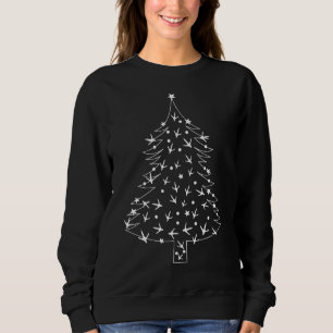 Farmer's Christmas Chicken Breeds Silkie Polish Sweatshirt