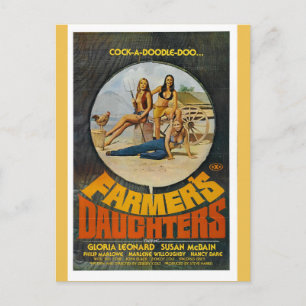 FARMER'S DAUGHTERS POSTCARD