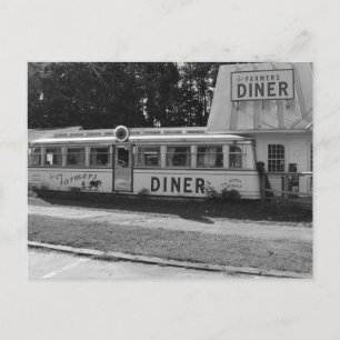 Farmer's Diner Vermont Black & White - Postcard