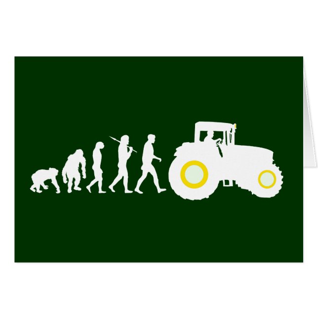 Farmers Evolution of Farming Farm Tractor Drivers (Front Horizontal)