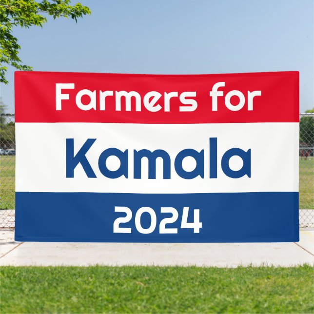 Farmers for Kamala Harris 2024 Huge Banner (Outside)