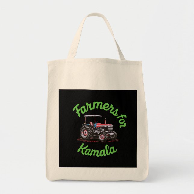 Farmers For Kamala Supporting Harris for President Tote Bag (Front)
