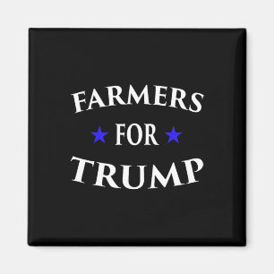 Farmers For Trump Farm Ranch Tractor Heartland Cou Magnet