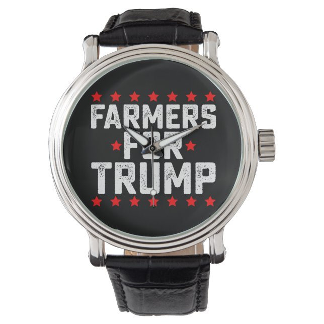 Farmers for Trump Presidential Election Vintage Watch (Front)