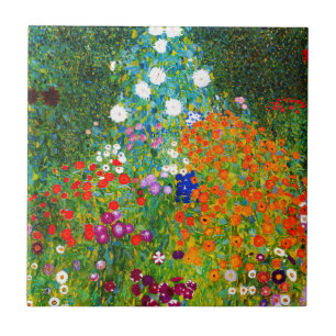 "Farmer's garden" , Gustav Klimt Tile