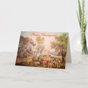 Farmer's Harvest   Business Thanksgiving Card