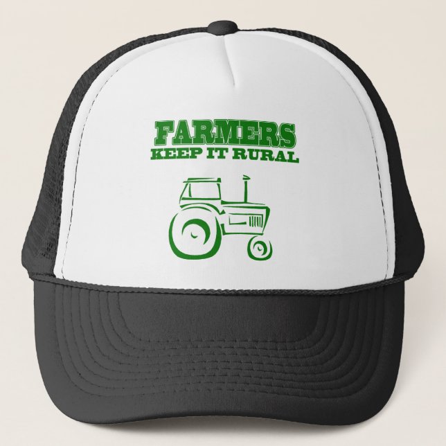 Farmers Keep It Rural Trucker Hat (Front)