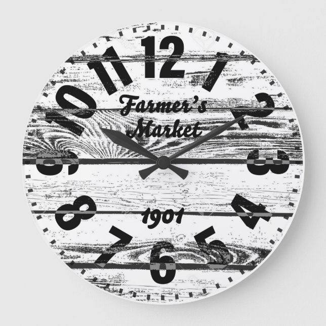 Farmer's Market Antique Large Clock (Front)