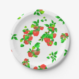 Farmer's Market Apple Picking Paper Plate