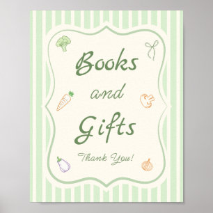 Farmers Market Baby Shower Books and Gifts  Poster