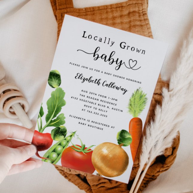 Farmers Market Baby Shower Invitation (Creator Uploaded)