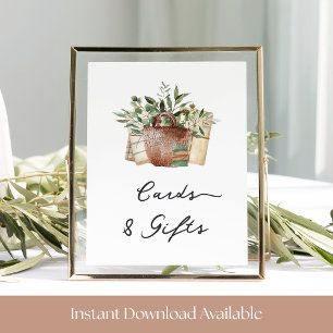 Farmers Market Bridal Shower Cards & Gifts Sign