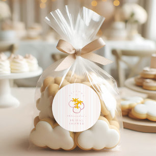 Farmers Market Bridal Shower Classic Round Sticker