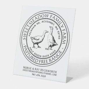 FARMER'S MARKET BUSINESS NAME PRODUCT SIGN