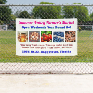 Farmers Market Custom Photos Advertising Banner