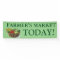 Farmer's Market customizable vegetable banner sign