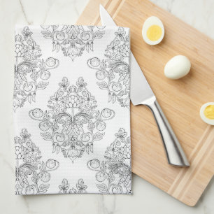 Farmers' Market Damask Kitchen Towel